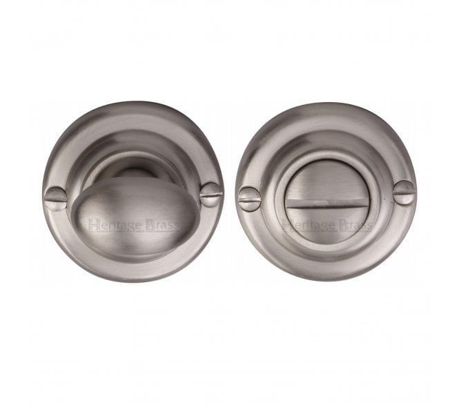 Heritage Brass V1015 Bathroom Turn & Release Set - Satin Nickel