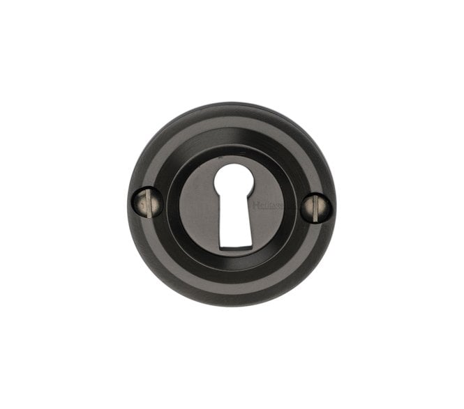 Heritage Brass V1016 Open Keyhole Escutcheon - Matt Bronze