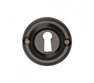 Heritage Brass V1016 Open Keyhole Escutcheon - Matt Bronze