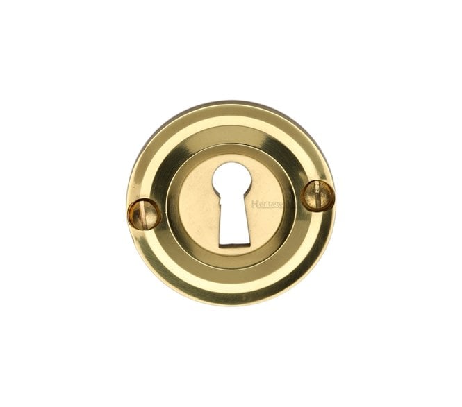 Heritage Brass V1016 Open Keyhole Escutcheon - Polished Brass