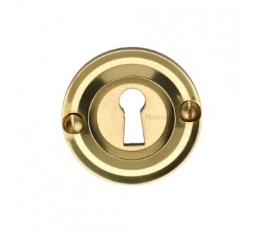 Heritage Brass V1016 Open Keyhole Escutcheon - Polished Brass