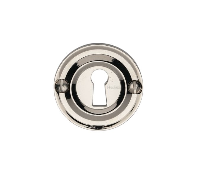 Heritage Brass V1016 Open Keyhole Escutcheon - Polished Nickel