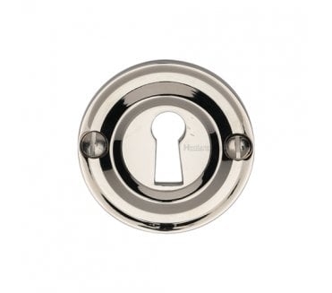 Heritage Brass V1016 Open Keyhole Escutcheon - Polished Nickel