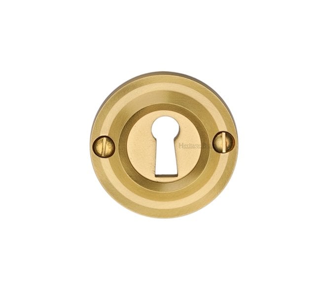 Heritage Brass V1016 Open Keyhole Escutcheon - Satin Brass