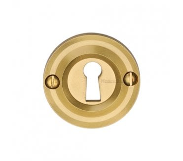 Heritage Brass V1016 Open Keyhole Escutcheon - Satin Brass