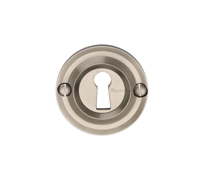 Heritage Brass V1016 Open Keyhole Escutcheon - Satin Nickel