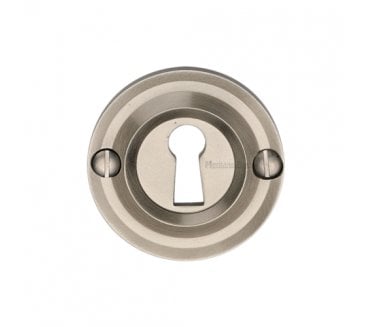 Heritage Brass V1016 Open Keyhole Escutcheon - Satin Nickel