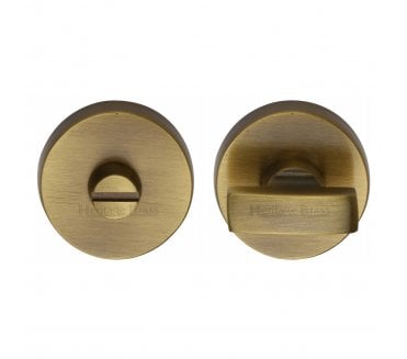 Heritage Brass V1018 Small Bathroom Turn & Release Set - Antique Brass