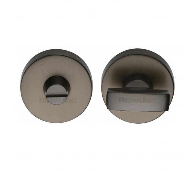 Heritage Brass V1018 Small Bathroom Turn & Release Set - Matt Bronze