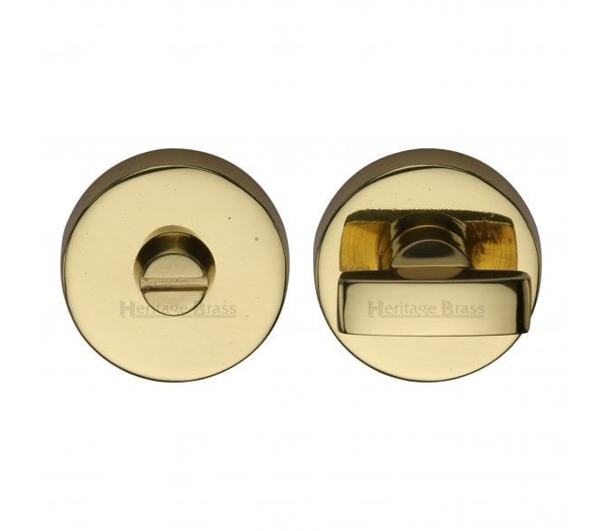 Heritage Brass V1018 Small Bathroom Turn & Release Set - Polished Brass