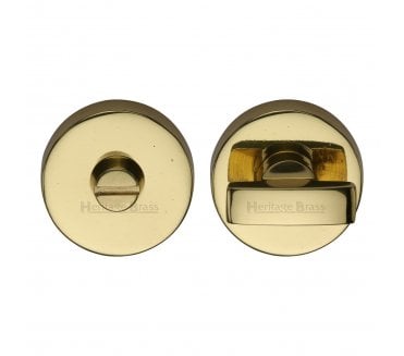 Heritage Brass V1018 Small Bathroom Turn & Release Set - Polished Brass