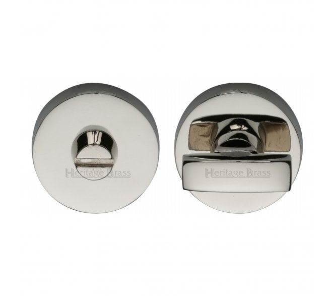 Heritage Brass V1018 Small Bathroom Turn & Release Set - Polished Nickel