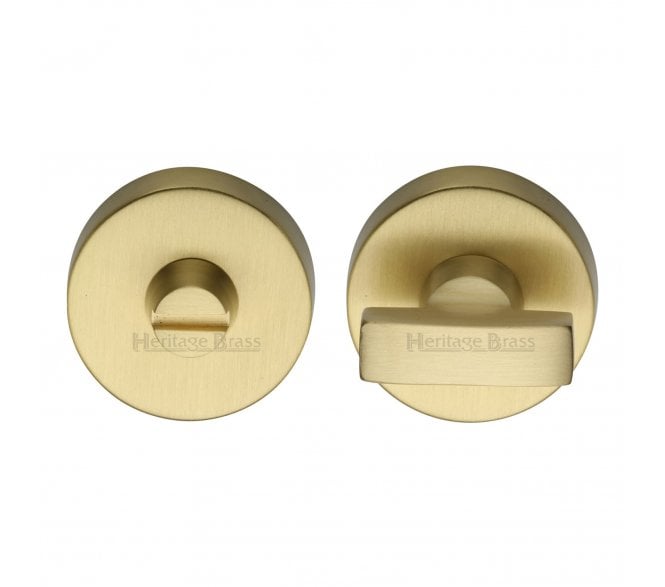 Heritage Brass V1018 Small Bathroom Turn & Release Set - Satin Brass