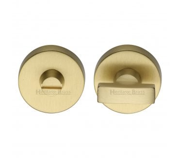 Heritage Brass V1018 Small Bathroom Turn & Release Set - Satin Brass
