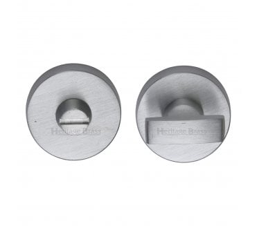 Heritage Brass V1018 Small Bathroom Turn & Release Set - Satin Chrome