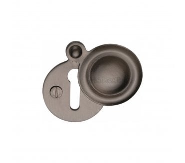Heritage Brass V1020 Round Covered Keyhole Escutcheon - Matt Bronze