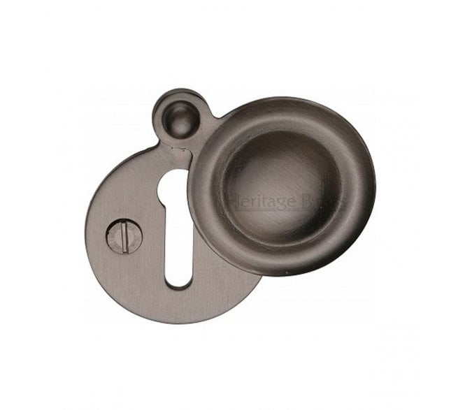 Heritage Brass V1020 Round Covered Keyhole Escutcheon - Matt Bronze