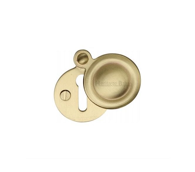 Heritage Brass V1020 Round Covered Keyhole Escutcheon - Satin Brass
