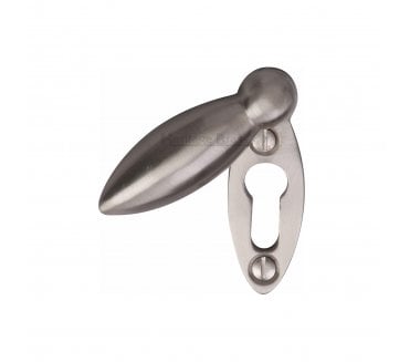 Heritage Brass V1022 Teardrop Covered Keyhole Escutcheon - Satin Nickel