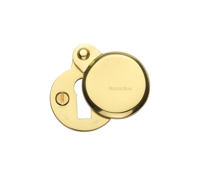Heritage Brass V1023 Covered Keyhole Escutcheon - Polished Brass