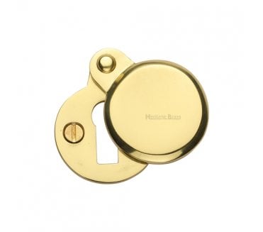 Heritage Brass V1023 Covered Keyhole Escutcheon - Polished Brass