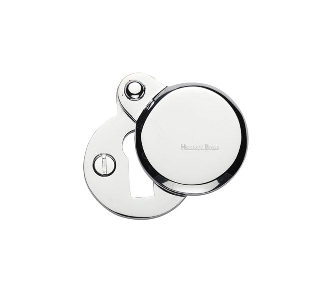 Heritage Brass V1023 Covered Keyhole Escutcheon - Polished Chrome