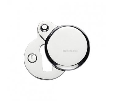 Heritage Brass V1023 Covered Keyhole Escutcheon - Polished Chrome