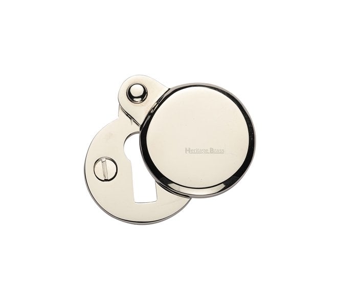Heritage Brass V1023 Covered Keyhole Escutcheon - Polished Nickel
