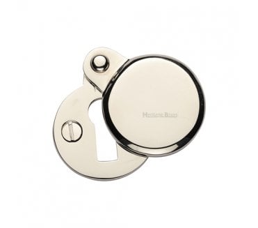 Heritage Brass V1023 Covered Keyhole Escutcheon - Polished Nickel