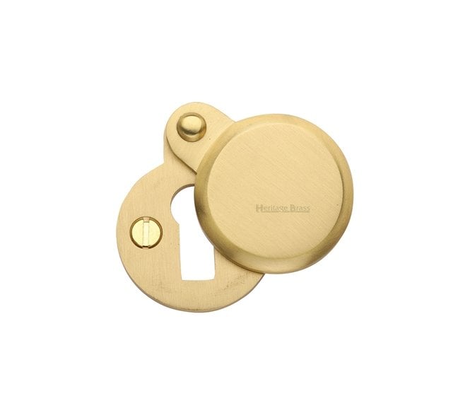 Heritage Brass V1023 Covered Keyhole Escutcheon - Satin Brass