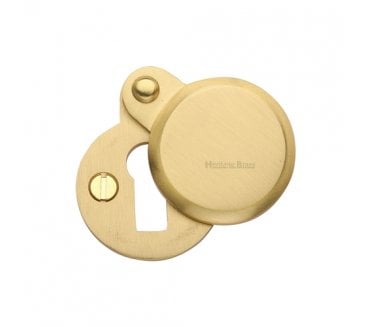 Heritage Brass V1023 Covered Keyhole Escutcheon - Satin Brass
