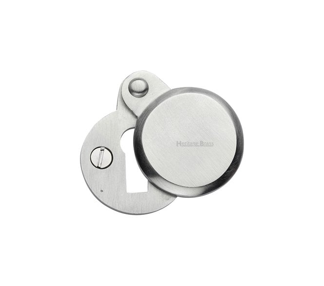 Heritage Brass V1023 Covered Keyhole Escutcheon - Satin Chrome