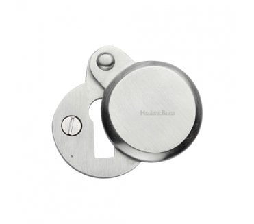 Heritage Brass V1023 Covered Keyhole Escutcheon - Satin Chrome