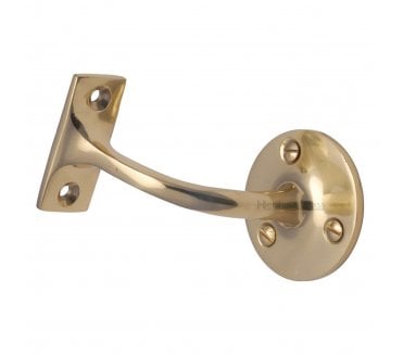 Heritage Brass V1030 Handrail Bracket 76mm - Polished Brass