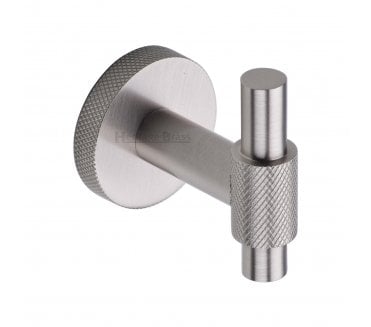 Heritage Brass V1042 Knurled Bar Robe Hook - Satin Nickel