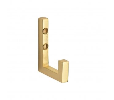 Heritage Brass V1045 Square Single Robe Hook - Polished Brass