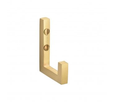 Heritage Brass V1045 Square Single Robe Hook - Satin Brass