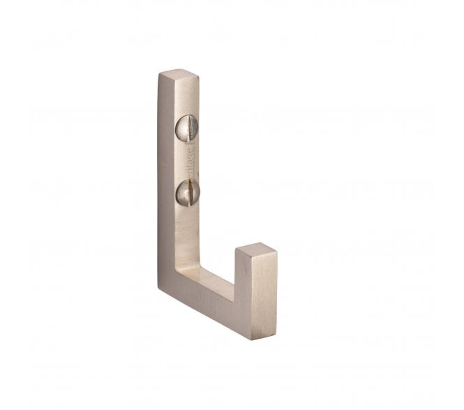Heritage Brass V1045 Square Single Robe Hook - Satin Nickel