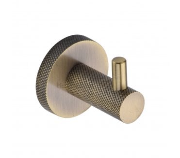 Heritage Brass V1046 Knurled Robe Hook - Antique Brass