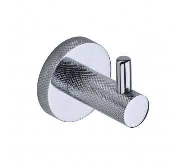Heritage Brass V1046 Knurled Robe Hook - Polished Chrome