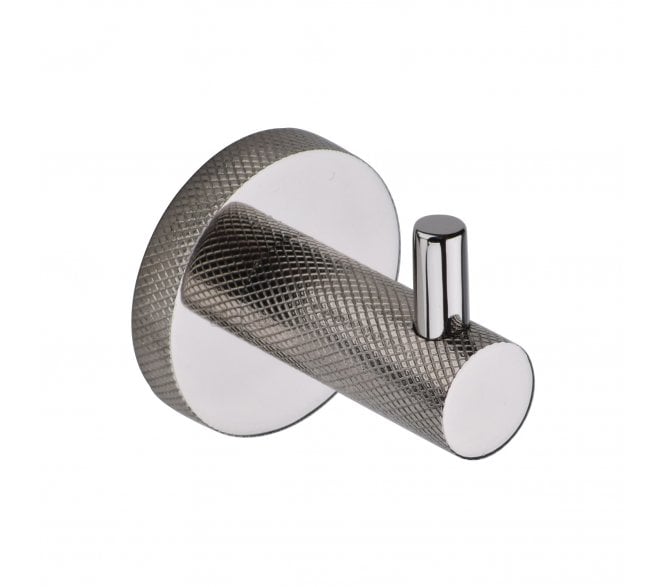Heritage Brass V1046 Knurled Robe Hook - Polished Nickel