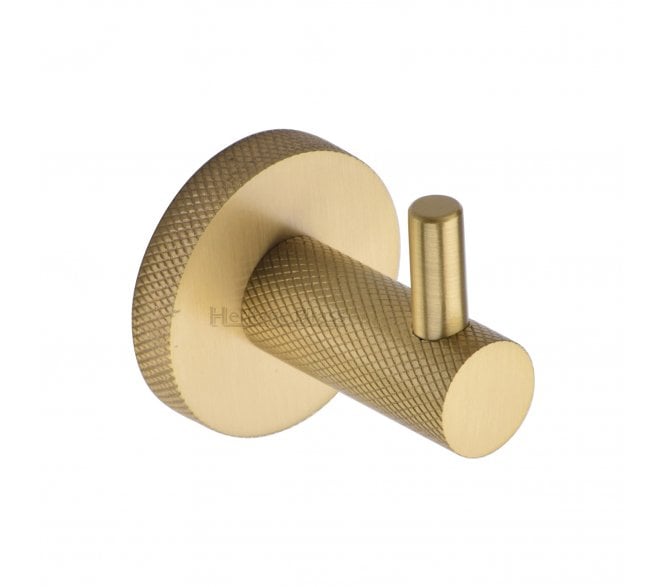Heritage Brass V1046 Knurled Robe Hook - Satin Brass