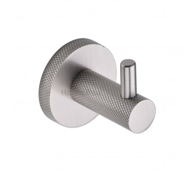 Heritage Brass V1046 Knurled Robe Hook - Satin Nickel