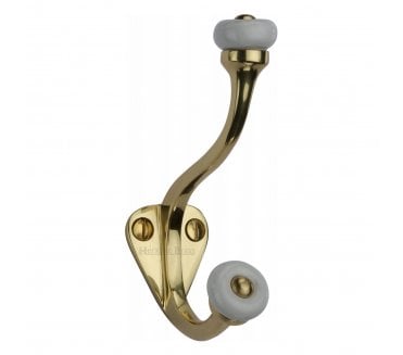 Heritage Brass V1048 Hat & Coat Hook - Polished Brass