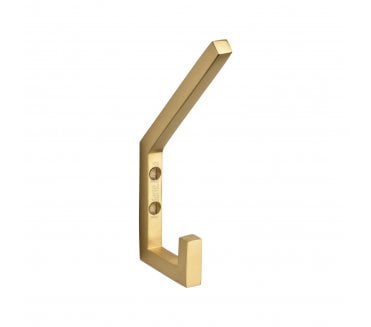 Heritage Brass V1055 Square Double Hat and Coat Hook - Polished Brass