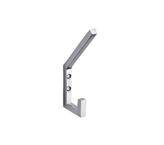 Heritage Brass V1055 Square Double Hat and Coat Hook - Polished Chrome