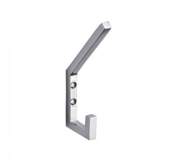 Heritage Brass V1055 Square Double Hat and Coat Hook - Polished Chrome