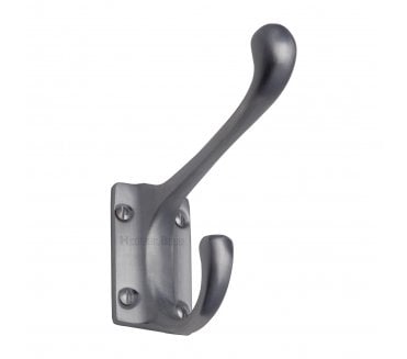 Heritage Brass V1056 Heavy Duty Hat & Coat Hook - Satin Chrome