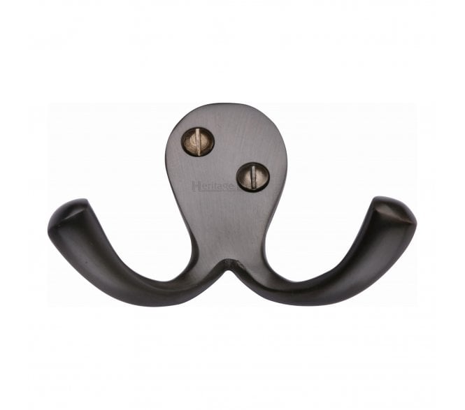 Heritage Brass V1060 Twin Robe Hook - Matt Bronze