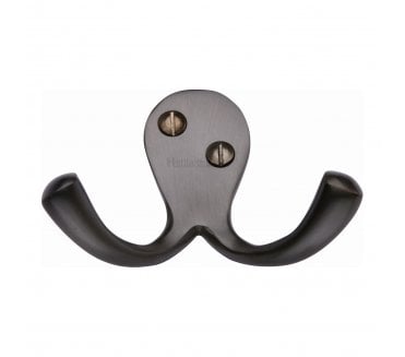 Heritage Brass V1060 Twin Robe Hook - Matt Bronze